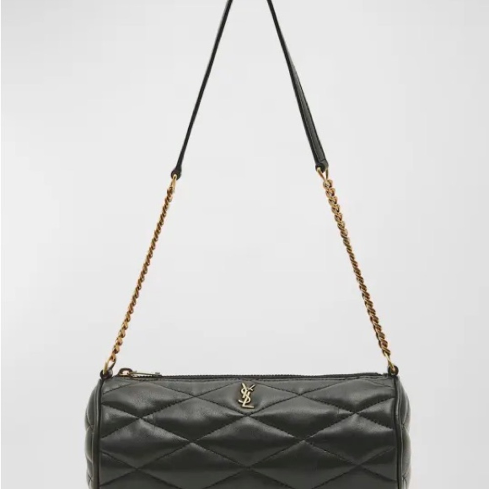 Saint Laurent Black Quilted Lambskin Shoulder Bag mini Tube - Sold Out Rare